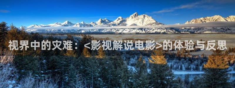 秋霞影院老a影院：视界中的灾难：<影视解说电影>的体验与反思