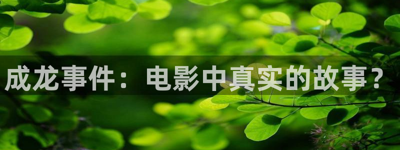 秋霞电影手机版的：成龙事件：电影中真实的故事？